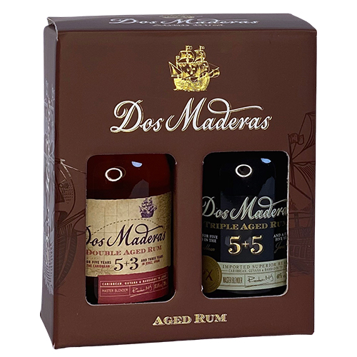 Dos Maderas Caribbean Añejo 5+3 år og 5+5 år - 2x20cl