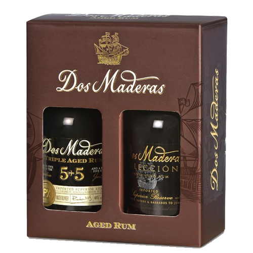 Dos Maderas Caribbean Añejo 5+5 år og Seleccion - 2x20cl