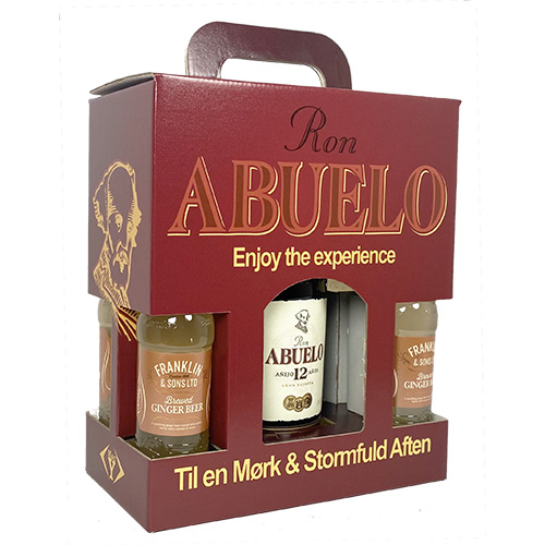 Abuelo 12 YO & 4 Ginger Beer Gaveæske