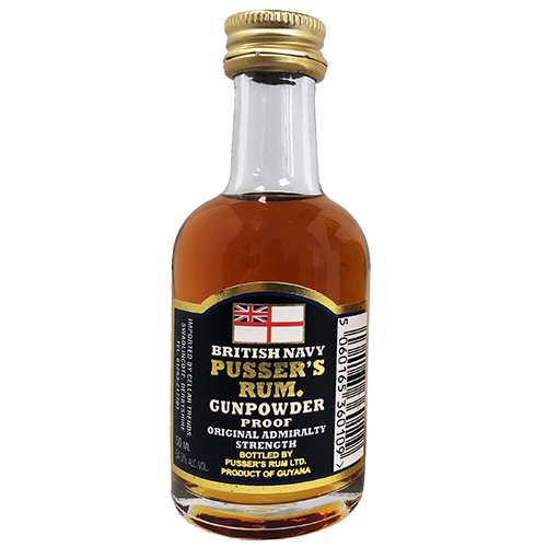 Pusser's British Navy Rum Black Label Gunpowder Proof 54,5%